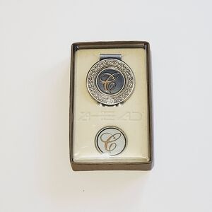 *3 for 30* Initial "C" Metal Divot Tool and Golf Ball Marker Set - Monogrammed